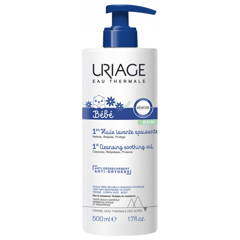 Uriage Bébé 1ère Huile Lavante Apaisante - 500 ml