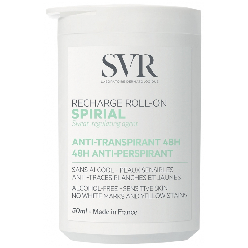 SVR Spirial Déodorant Anti-Transpirant 48H Recharge Roll-On - 50 ml