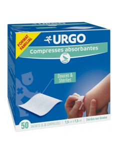 Compresses Absorbantes Douces & Stériles Non Tissées Urgo