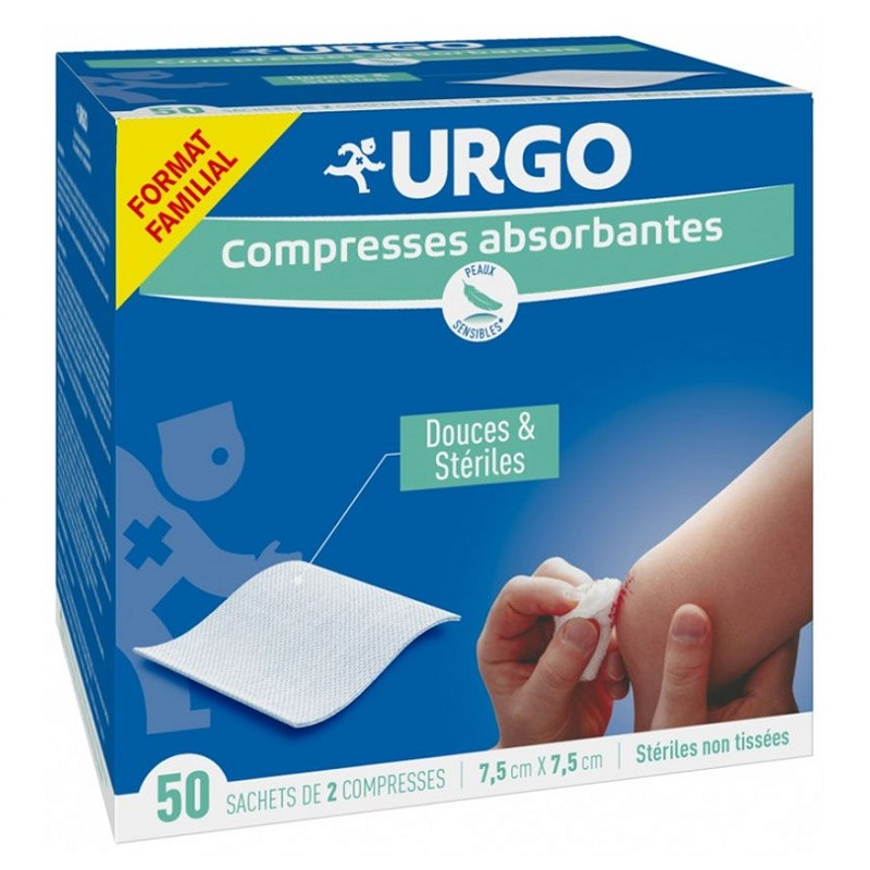 Compresses Absorbantes Douces & Stériles Non Tissées Urgo