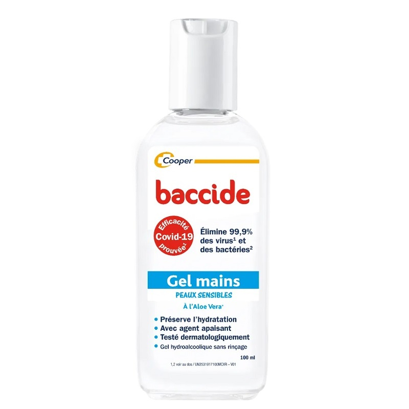 Gel Hydroalcoolique Mains Peaux Sensibles Baccide