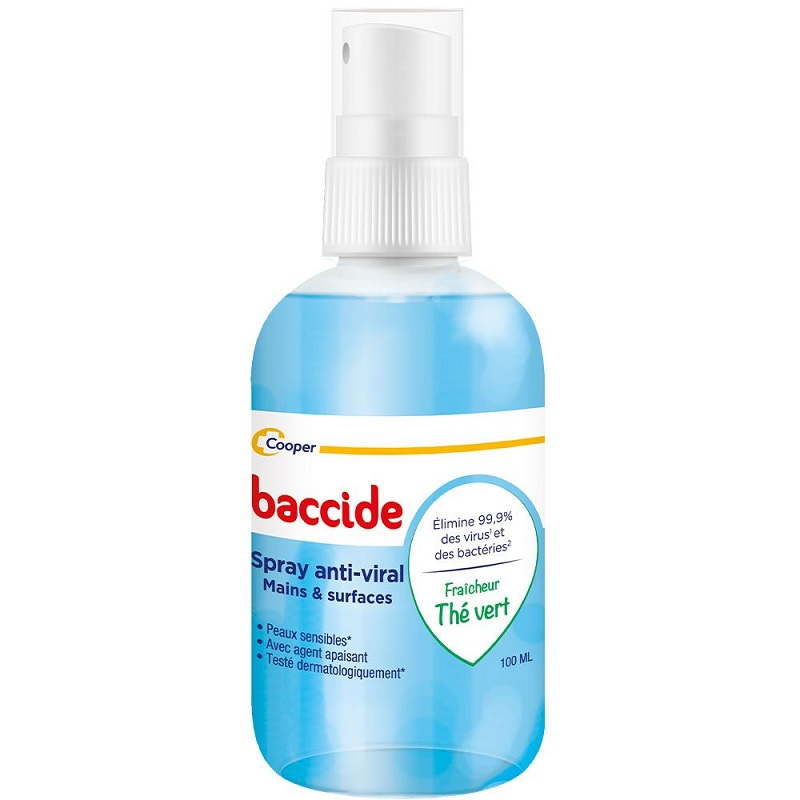 Spray Hydroalcoolique Mains Fraîcheur Thé Vert Baccide