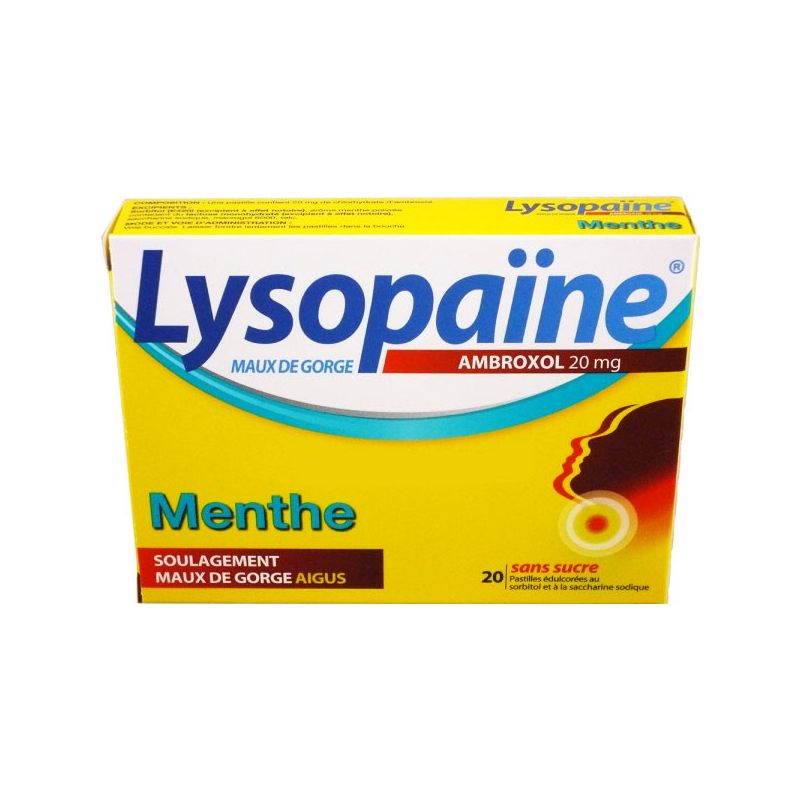 LYSOPAÏNE AMBROXOL MENTHE SANS SUCRE