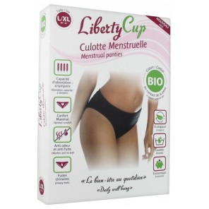 Liberty cup culotte menstruelle bio couleur noir L/XL 40-42