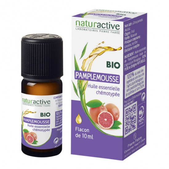 Naturactive pamplemousse huile essentielle bio flacon 10ml