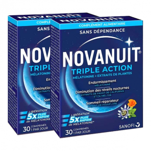 Sanofi novanuit triple action 2 x 30 comprimés