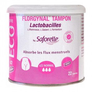 Saforelle florgynal lactobacilles 22 tampons normal sans applicateur