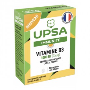 UPSA Immunité Vitamine D3 1000UI - 30 comprimés