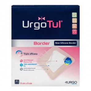 UrgoTul Border 6,5 x 10cm 10 pansements hydrocellulaires