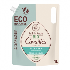 Rogé Cavaillès éco-recharge gel bain douche certifié bio aloe vera 1L