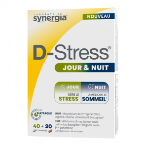 Synergia D-Stress jour & nuit 60 comprimés
