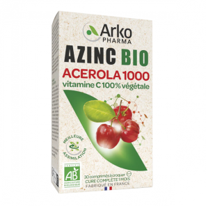 Azinc Acérola 1000 bio 30 comprimés