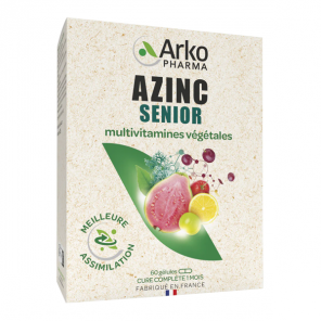 Arkopharma Azinc Senior multivitamines végétales 60 gélules