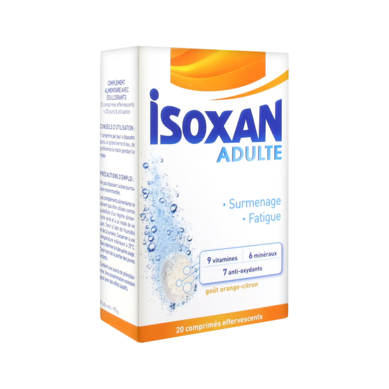 Isoxan Adulte - 20 comprimés effervescents