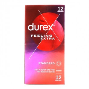 Durex Feeling Extra fins et lubrifiés 20 préservatifs