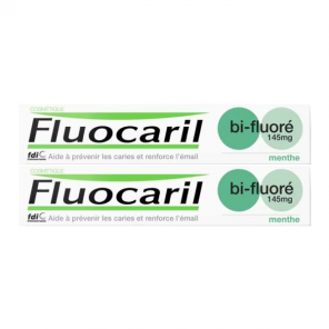 Fluocaril dentifrice bi-fluoré menthe 145mg lot de 2 x 75ml