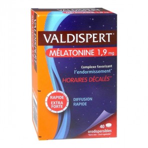 Valdispert Mélatonine 1,9 mg lot de 2 x 40 comprimés