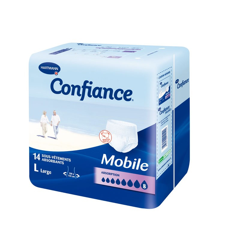 Hartmann Slip Confiance Mobile Absorption 8 Taille Large - 14 pièces