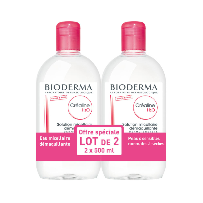 Créaline H2O Solution Micellaire - 2x500ml