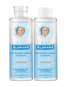 Bébé Eau Nettoyante Micellaire Sans Rinçage à la PhysioCalenduline® - 2x500ml