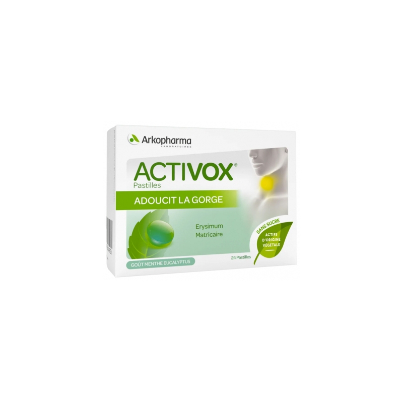 Activox® Pastilles, arôme Menthe Eucalyptus - 24 pastilles