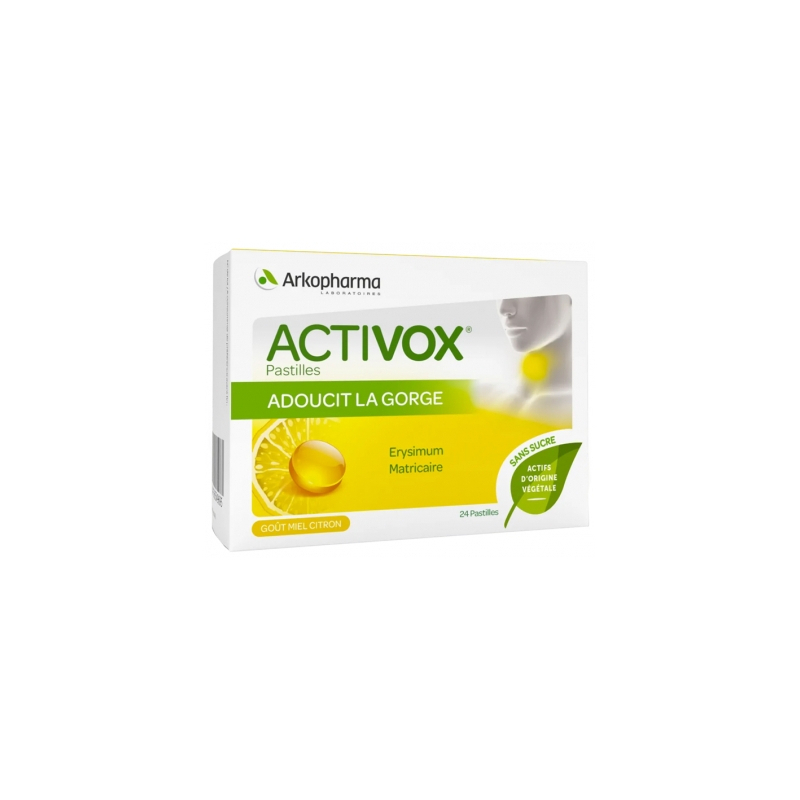 Activox® Pastilles Arôme Miel Citron - 24 pastilles