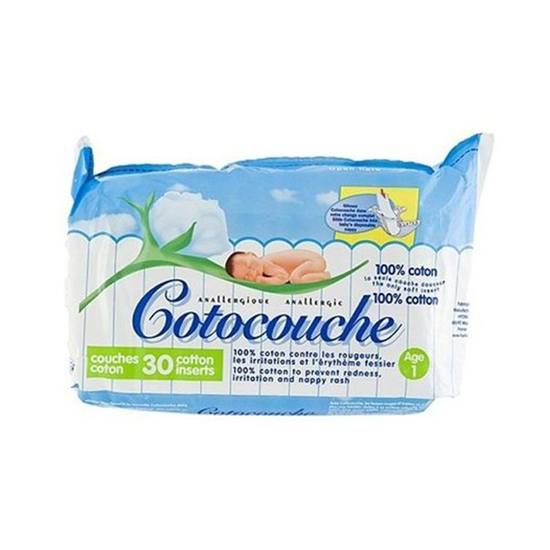 Cotocouche 1° Âge 100% Coton - 30 Couches