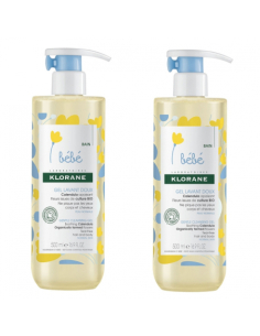 Klorane Bébé Gel Lavant Doux - Lot de 2 x 500 ml