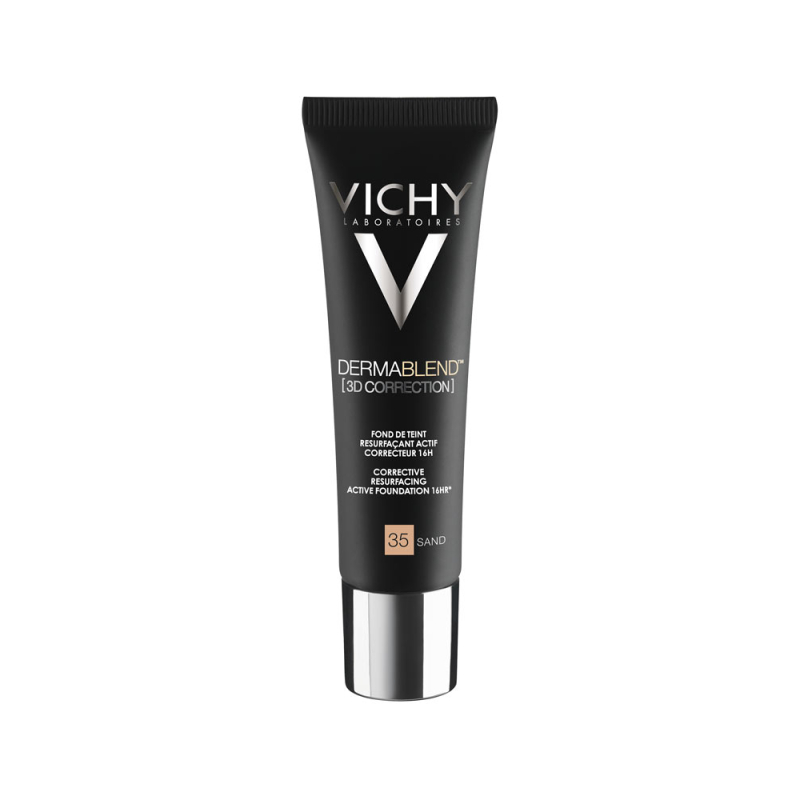 Vichy Dermablend 3D Correction Fond de Teint Resurfaçant Actif Correcteur 16H SPF25 Teinte : Bronze 55 - 30 ml