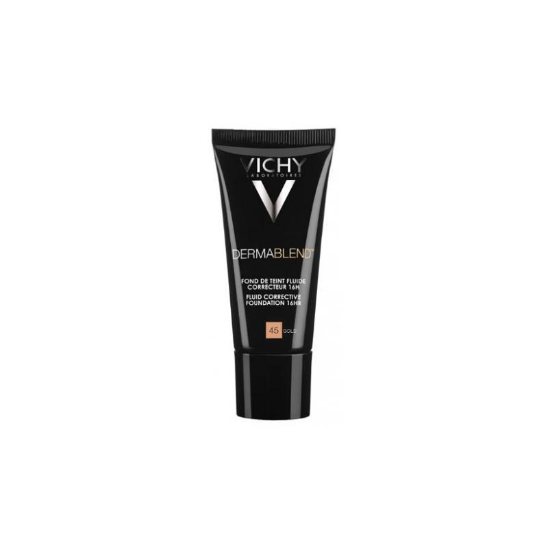 Vichy Dermablend Fond de Teint Fluide Correcteur 16H Teinte : 45 Gold - 30 ml 