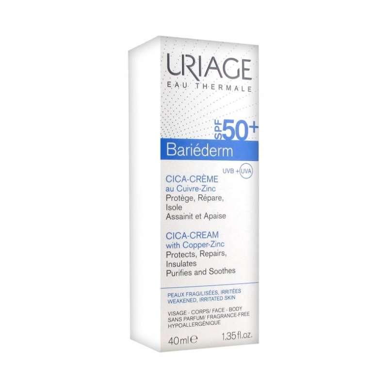 Uriage Bariéderm Cica-Crème SPF 50+ - 40 ml 