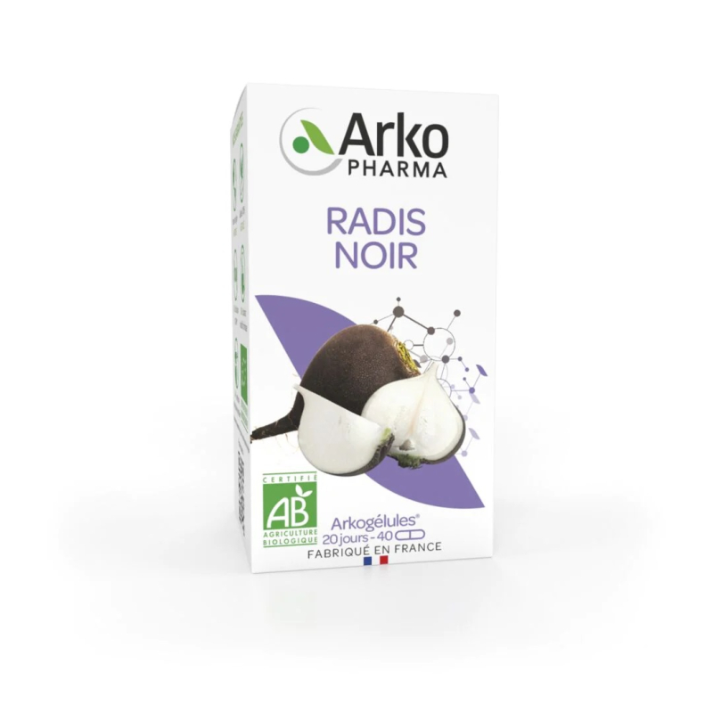 Arkopharma Arkogélules Radis Noir Bio - 40 Gélules