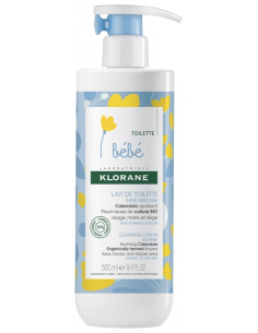 Klorane Bébé Lait de Toilette sans Rinçage - 500ml