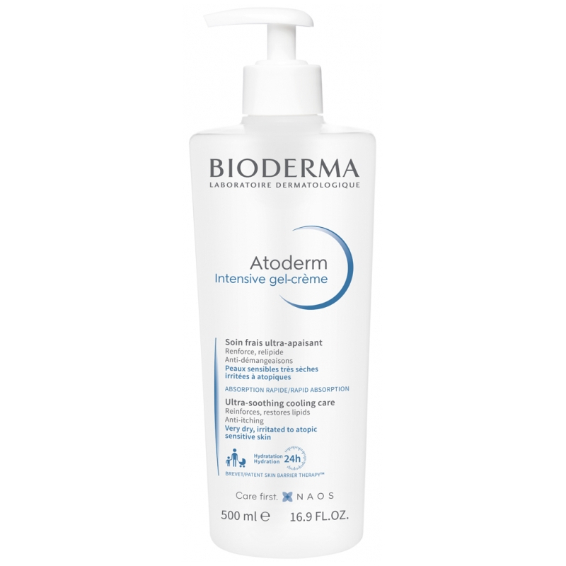 Bioderma Atoderm Intensive Gel-Crème Soin Frais Ultra-Apaisant - 500 ml