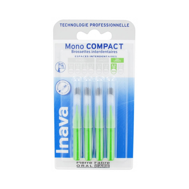 Inava Mono Compact 4 Brossettes Interdentaires - Taille : ISO6 2,2 mm