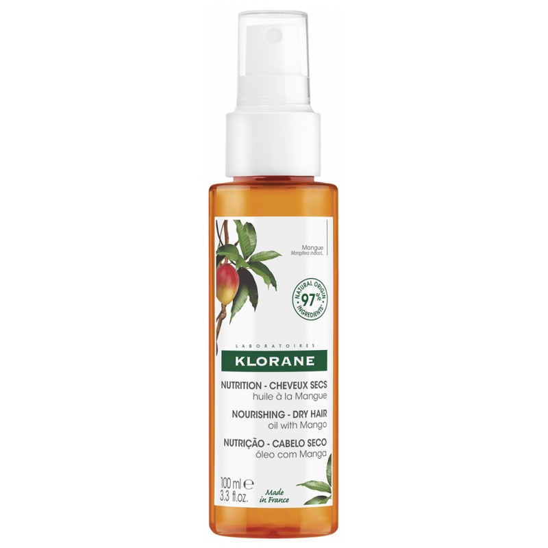 Klorane Nutrition - Cheveux Secs Huile à la Mangue - 100ml