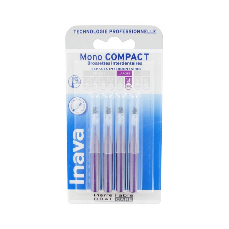  Inava Mono Compact  Brossettes Interdentaires Taille : ISO5 - 4 unités 