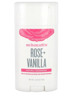 Schmidt's Déodorant Stick Natural Parfum : Rose Vanille - 75g