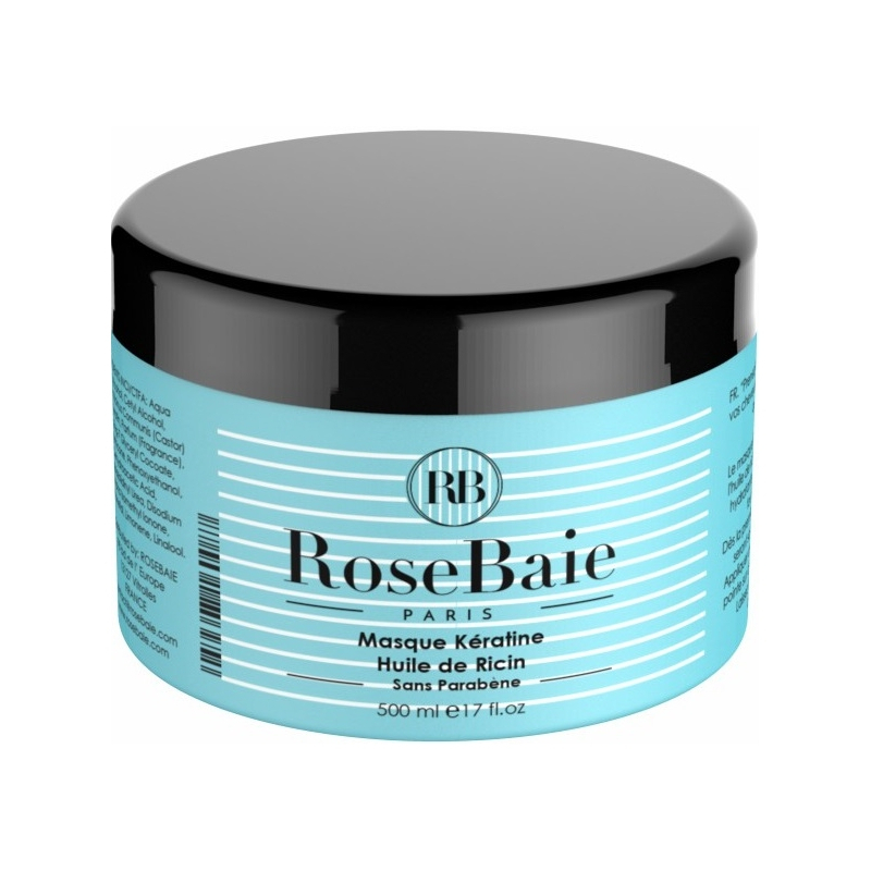 RoseBaie  Masque Kératine Huile De Ricin Rosebaie - 500ml