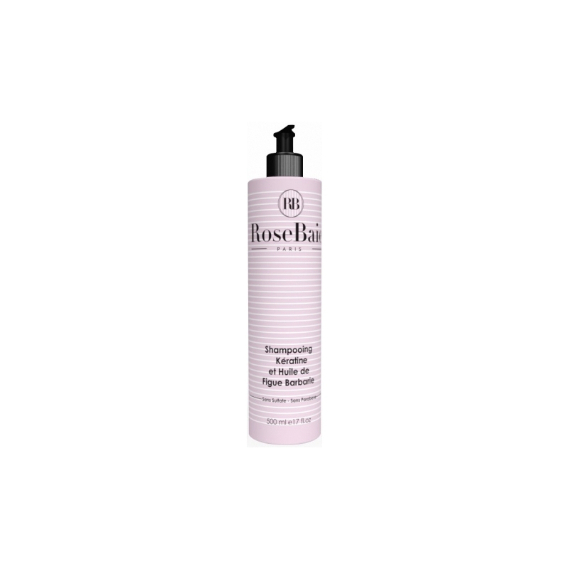 Rose Baie Shampoing Keratine et Huile de Figue de Barbarie - 500ml