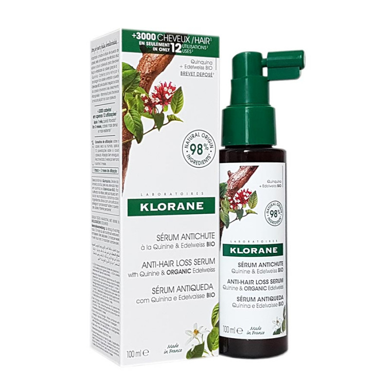  Klorane Sérum antichute Quinine et Edelweiss - 100ml