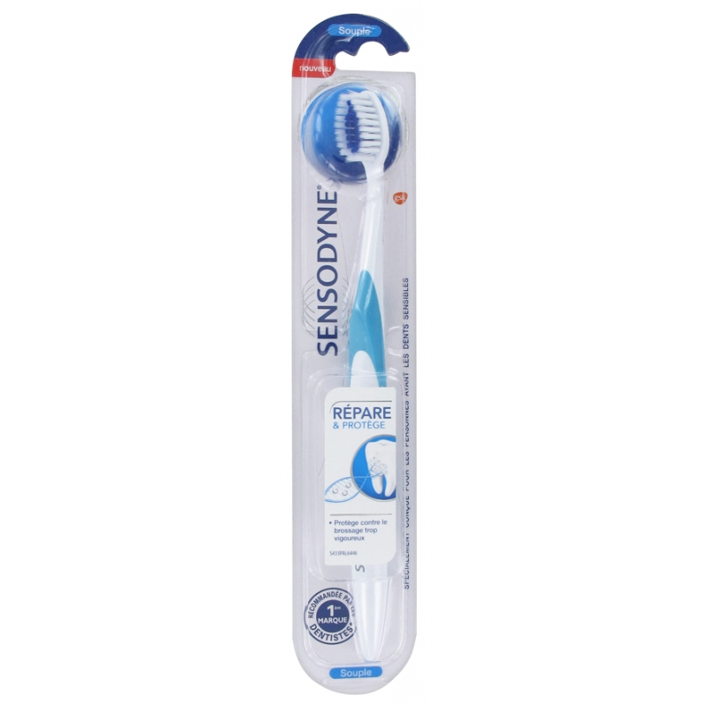 Sensodyne Brosse à Dents Souple Répare & Protège Couleur : Turquoise - 1 unité 