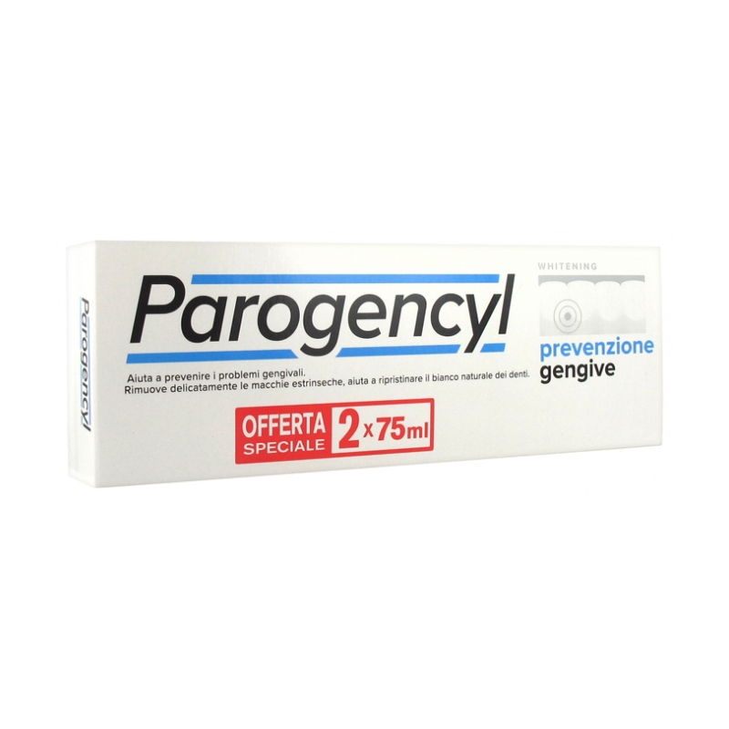 Parogencyl Prévention Gencives Blancheur - Lot de 2 x 75 ml