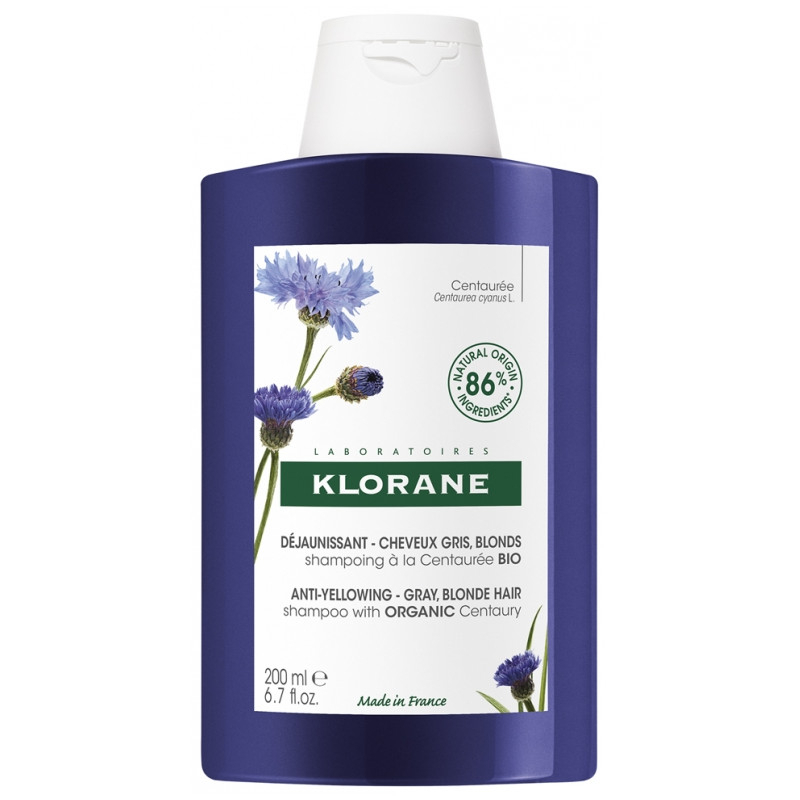 Klorane Shampoing déjaunissant à la Centaurée Bio - 200ml