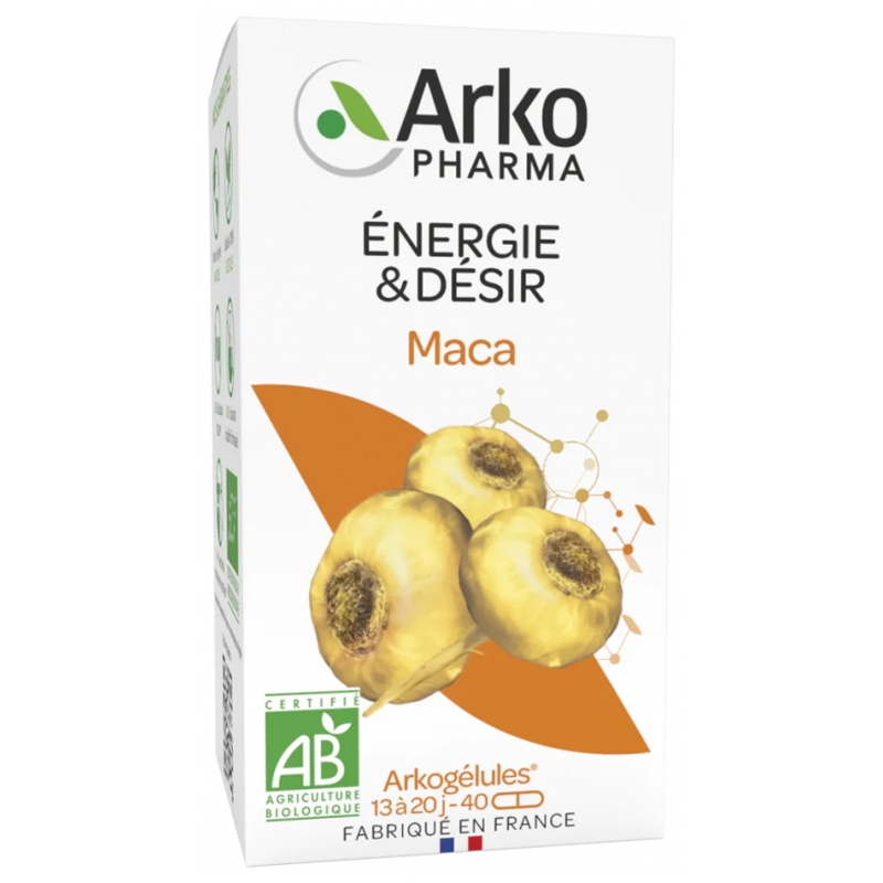 ARKOPHARMA ARKOGELULES BIO Maca Bte/40 - Vigueur et Energie