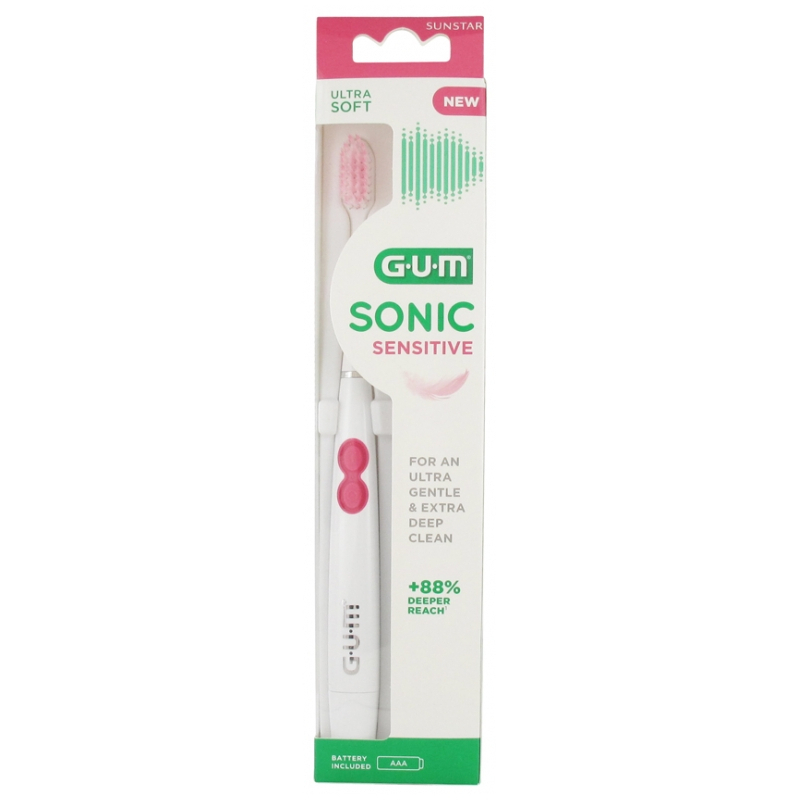 GUM Sonic Sensitive Brosse à Dents Ultra Souple 4101 - 1 unité 