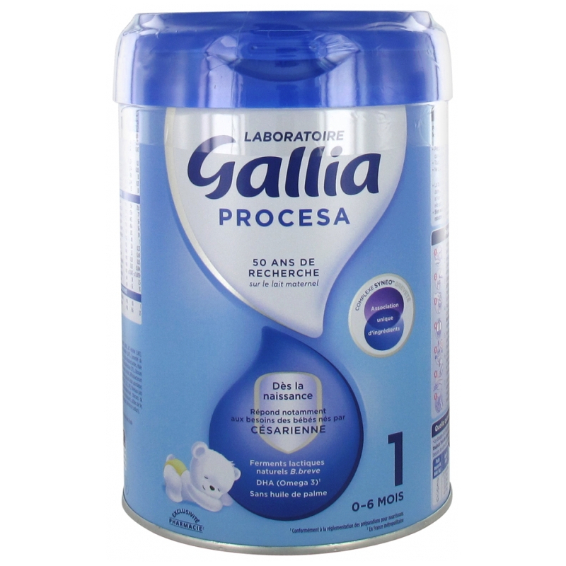 Gallia Procesa 1er Âge 0-6 Mois - 800 g