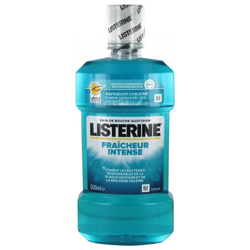 Listerine Bain de Bouche Fraîcheur Intense - 500 ml