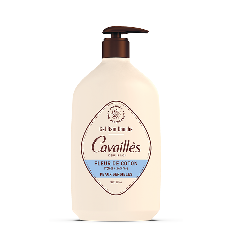 ROGE CAVAILLES Gel Bain Douche Fleur de Coton -1L