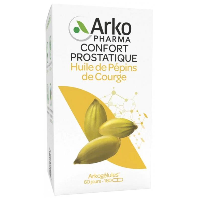 Arkopharma Arkogélules Huile de Pépins de Courge - 180 Capsules